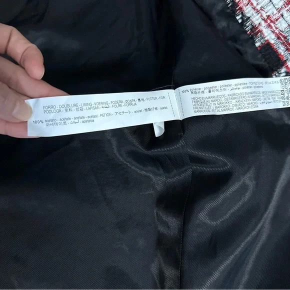 Zara Pink and Black Plaid Blazer - Picture 15 of 15